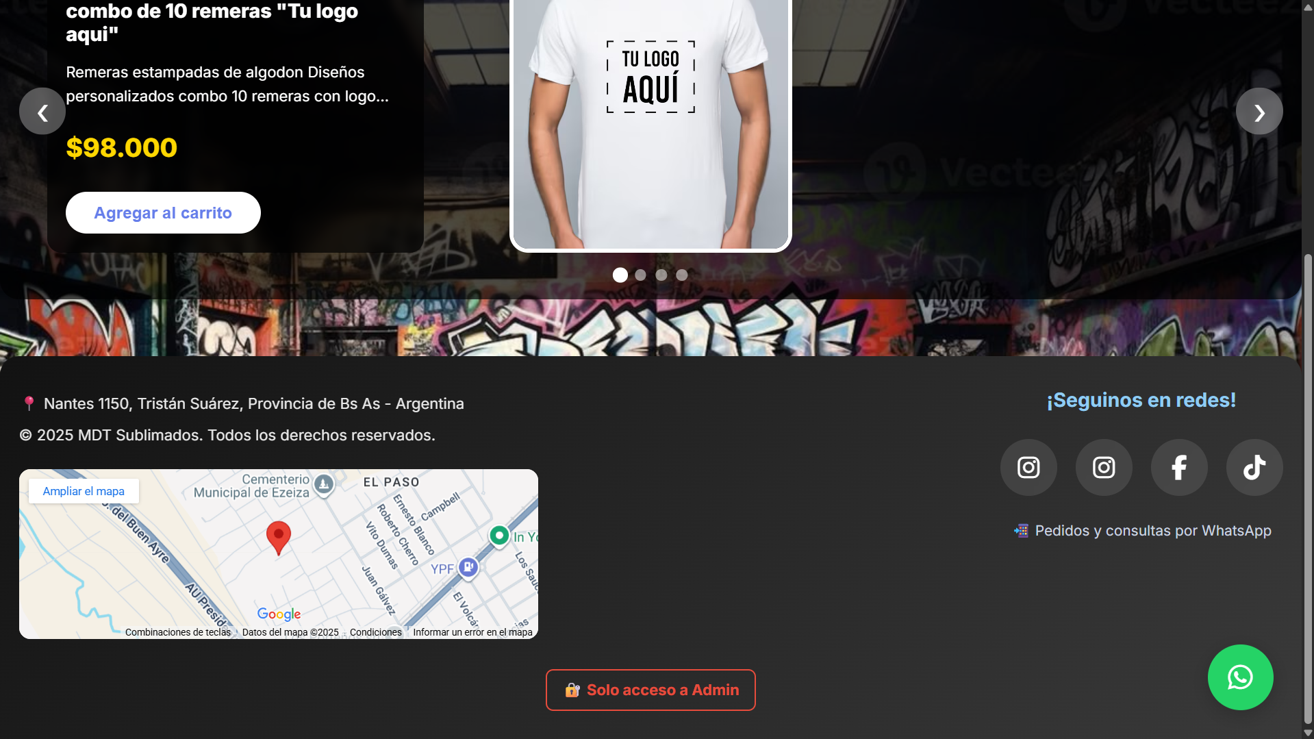 Tienda online MDT Sublimados - Carrito de compras